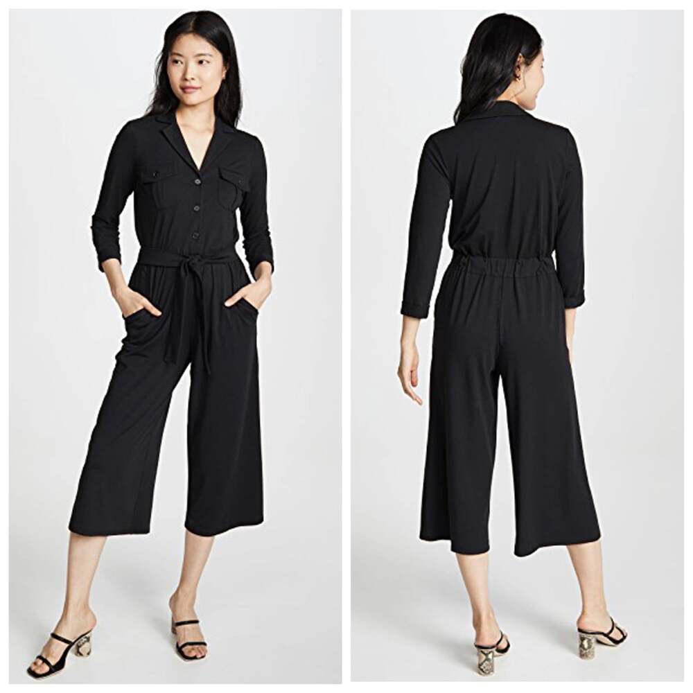 NEW Joie Soft Cropped Jumpsuit Black